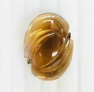 スモーキークォーツ カービング50.11ctソーティングメモ付き ルース