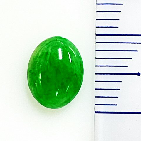 gem-ichinoseのヒスイ　オーバル　1.87ctソーティングメモ付き　ルース　翡翠｜アングル2