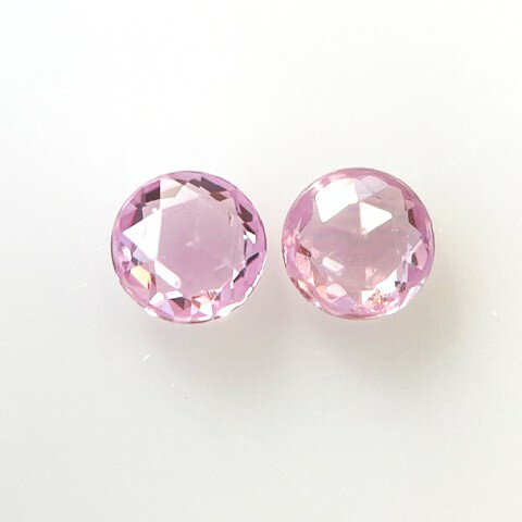 乐天商城 - ピンクサファイア　ローズカット　3.6mm　2個セット2個合計　0.38ct　サファイア　クラシカル