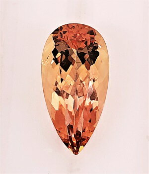 インペリアルトパーズ ペアシェイプ 4.63ct ルース トパーズ