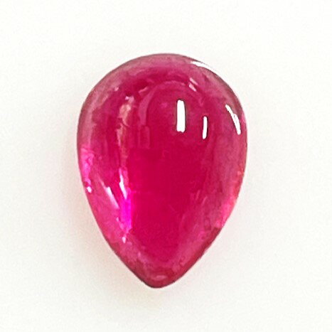 ピンクトルマリン　ペアシェイプ　カボション5x7mm　0.81ct　ルベライト ルース