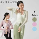 ダンス 練習着レッスン着 シアー バレエ トップス フリル袖 シースルー 社交ダンス 練習着 コンテンポラリー ダンス 衣装 ジャズ ダンス ヨガウェア レディ...