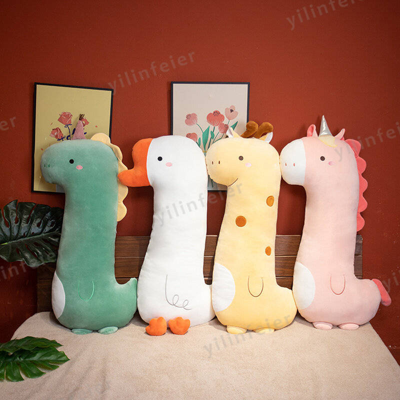 【120cm】ぬいぐるみ ディノサウルス グース ジラフ ユニコーン 抱き枕 大きい ビッグ かわいい キャラクター ふわふわ 癒し 抱きぐるみ こども ベビー 誕生日ギフト 動物 可愛い 柔らか 心地いい プレゼント グレー ギフト 贈り物 海外通販の商品画像 2
