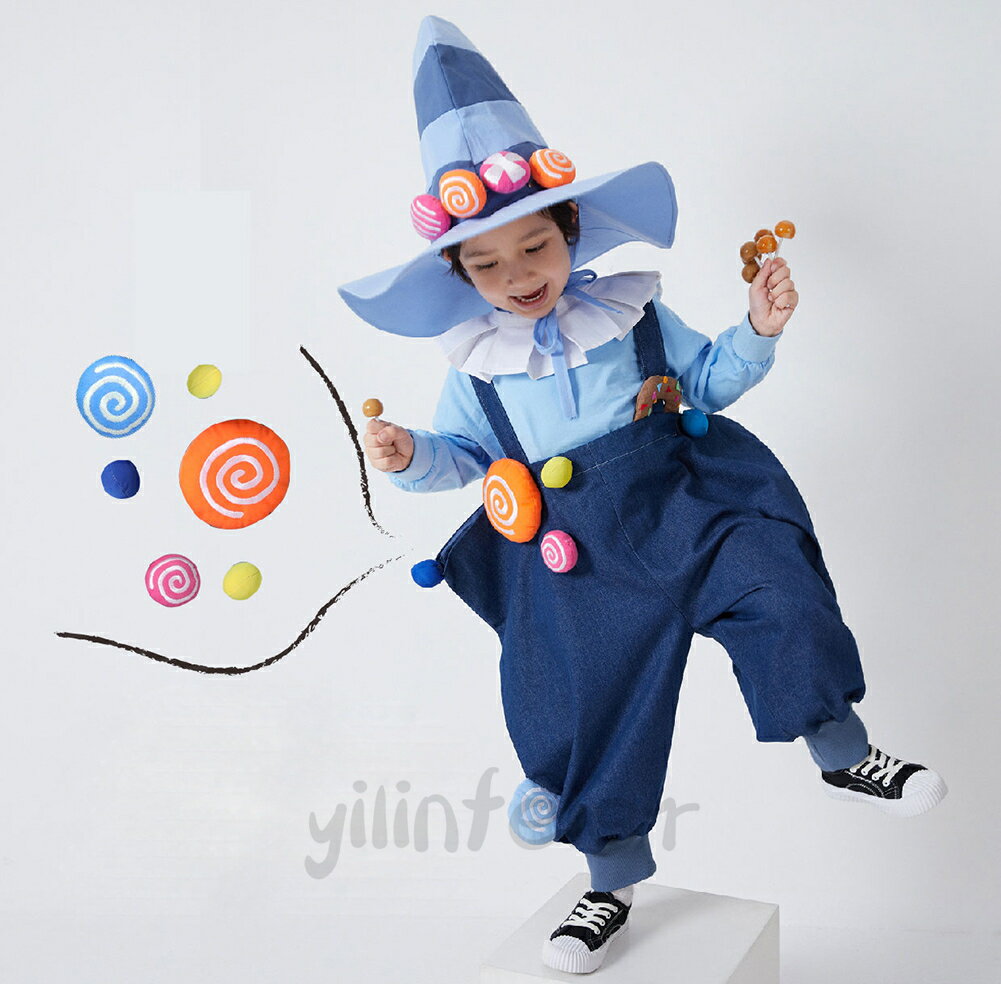 ハロウィン 仮装 子供 コスチューム 豪華セット 魔女 帽子付き ピエロ仮装 小道具セットキッズ服 コスプレ 可愛い 男女兼用 仮装 女の子 キャンディーウィッチ お化け ステージ 衣装 女の子 文化祭 学園祭 パーティー 演出服 Halloween キッズ 小道具 プレゼント 服海外通販