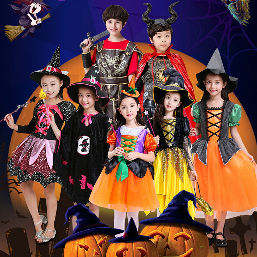 ハロウィン 衣装 子供 魔女 コスプレ衣装 巫女 吸血鬼衣装 悪魔 魔法 巫女 小魔女 子供用 女の子 男の子 コスチューム 魔法使い 魔法師 ハロウイン キッズ衣装 子供 仮装 子ども コスプレ クリスマス ハロウィン仮装 コスチューム 忘年会 新年会 学園祭 文化祭海外通販