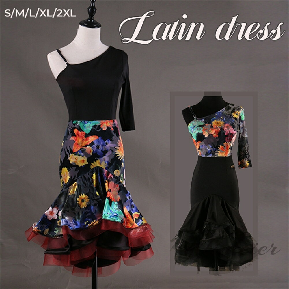 ラテンダンスドレス ラテン衣装 ラテンドレス ラテンダンスワンピース チャチャ サルサ サンバ ルンバ タンゴ パソドプレ衣装 社交ダンス ドレス レディース レース ワルツ専用 タンゴ 演出用 イベント ダンスウエア ダンス衣装 ダンスドレス 練習着 競技着 人気海外通販