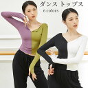 ダンス練習着 バレエ トップス 2色の組み合わせ 綿 ダンスTシャツ レディース ジャズ レッスン着 ダンスウェア 社交ダンス 練習着 ヨガウェア ベーシック ...