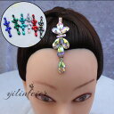 社交ダンス ヘアアクセサリー 髪飾り ヘアオーナメント ヘアピース 高級ラインストーン 付け髪 髪飾り ヘッド 小物 競技会 デモ パーティー ラテンドレス モダンドレス パーティー 結婚披露宴 フィギュアスケート 競技ダンス カラオケ タンゴ サルサ 海外通販