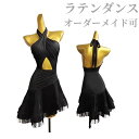 【セミオーダー可】ラテンダンス ラテン 袖なし バックレスドレス ダンス衣装 ラテンドレス レオタード パーティードレス ステージ衣装 ワンピース ダンス衣装 スカート スタンダードドレス 発表会 競技 練習 演出 高級感 デモ用 発表会 練習用 海外通販