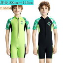 ウェットスーツ 子ども用 2.5mm フルスーツ 半袖 ショートパンツ マリンスポーツ ダイビングスーツ キッズ 子供 男の子 ダイビング用 耐久性 保温性 おしゃれ UVカット 日焼け防止 長袖 水着 ビーチ 水泳 シュノーケリング サーフィン 100cm~145cm 海外通販
