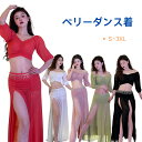 ベリーダンスレッスン着 ラメ入りのメッシュ 露肩 ベリーダンスセット衣装 2点セットアップ衣装 レディース ベリーダンス 練習着 インド 民族 衣装 女性コスチ...