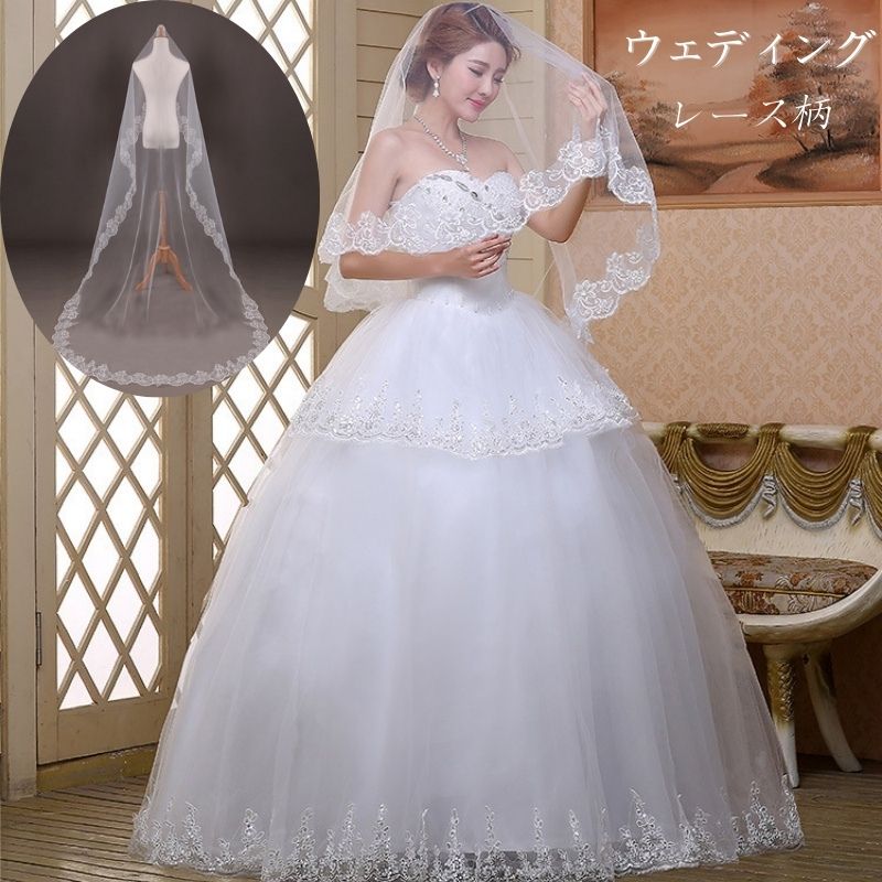 ウェディング ベール ウェディングベール クリップ ミディアムベール ミドルベール ヘッドドレス ヘアアクセサリー 小物 花嫁 嫁 ベールアップ チャペルベール...