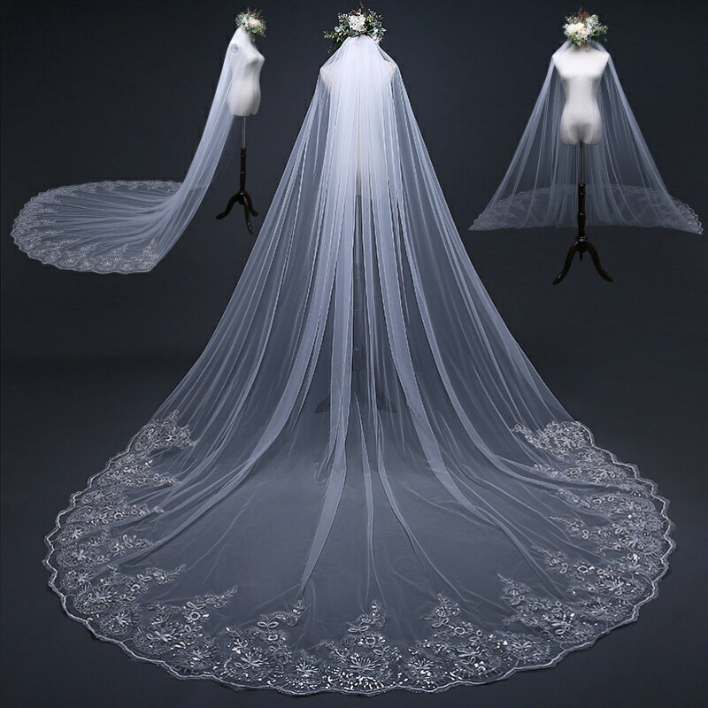 ウェディング ベール ロング ブライダル 前撮り レース チュール コーム クリップ ミディアムベール ミドルベール ヴェール 小物 花嫁 ベールアップ チャペ...