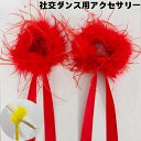 社交ダンス用アクセサリー もこもこの毛袖飾り 社交ダンス ラテン ダチョウの毛 レディース 社交ダンス ダンス小物 バチャータ おしゃれ ズーク アルゼンチンタ...