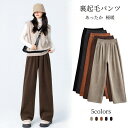 パンツ レディース 裏起毛/裏起毛なし パンツ レディース きれいめ ストレートパンツ ロング ウェストゴム 短め丈 普通丈 長め丈 ロングパンツ イージーパンツ 無地 ワイドパンツ カジュアル 暖かい タックワイドパンツ きれいめ 着痩せ 脚長効果 防寒 海外通販