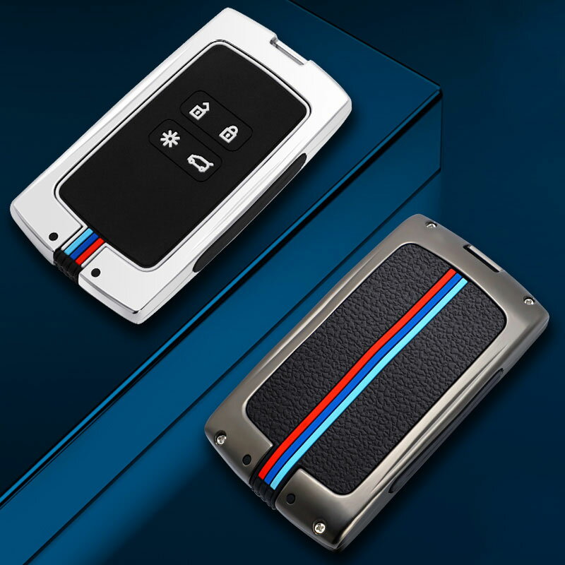 送料無料 ONTTO ルノー スマートキーケース クール グローインザダーク キーカバー オシャレ キーホルダー RENAULT用 リオ エスパス5 マスターバス タリスマン メガーヌ シーニック4等に適用 キーバッグ 耐落下性 耐衝撃性 耐久性 手触りがいい やや重い 亜鉛合金+シリコン