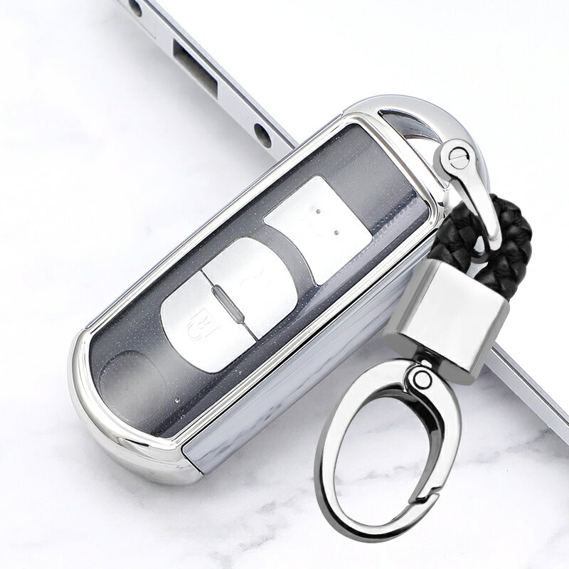 送料無料 ontto マツダ キーケース 全面保護 キーホルダー オシャレ スマート キーカバー 金属光沢 Maz..