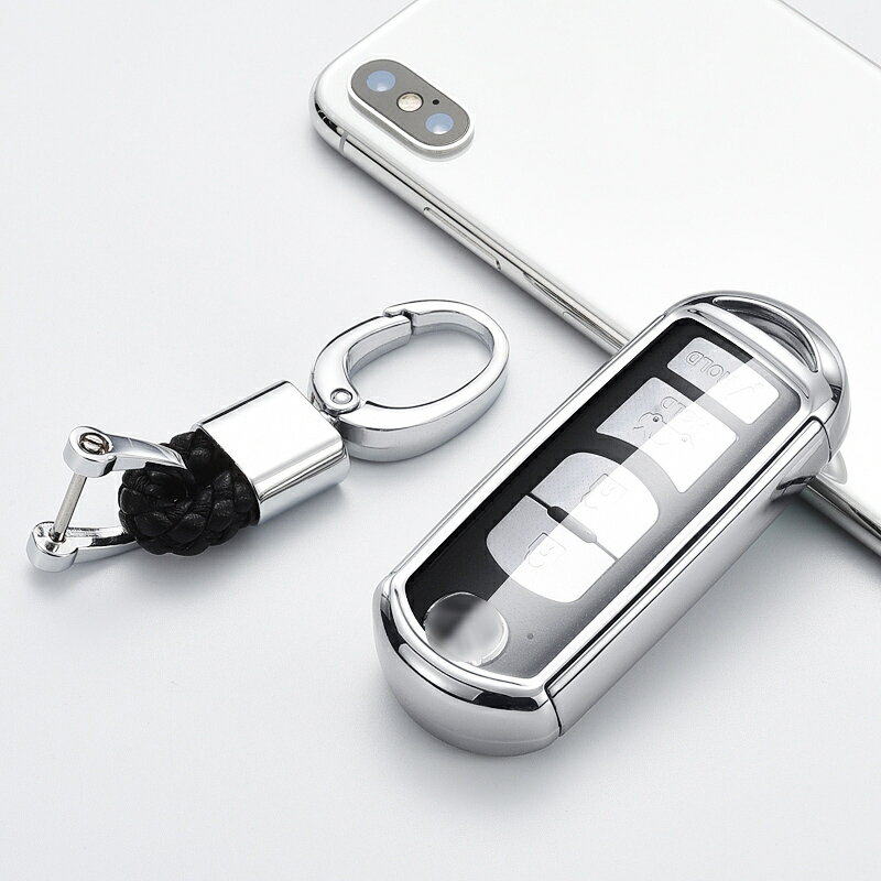 送料無料 ontto マツダ用 キーケース 全面保護 キーホルダー オシャレ スマート キーカバー 金属光沢 ..