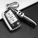 送料無料 ontto フォルクスワーゲン スマート キーケース キーホルダー キーカバー 高級 金属光沢 VW用 Golf 7 Golf R GTI 7 ポロ ビートル パサート ジェッタ シロッコ等に適用 汚れ防止 傷防止 防水 落としにくい オシャレ 手触りいい TPUシリコン