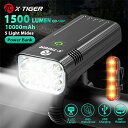 X-TIGERバイクライトセット 強力なUSB充電式明るい10000mah 自転車フロントライト ipx5防水 フロントランプサイクリング