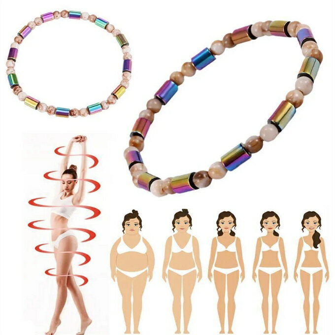 ジュエリー 磁気ブレスレット エネルギーマグネット付き 磁気ブレスレット ストレス解消 減量 痩身 調節可能 健康エネルギー 高磁石 瞑想 ヨガ