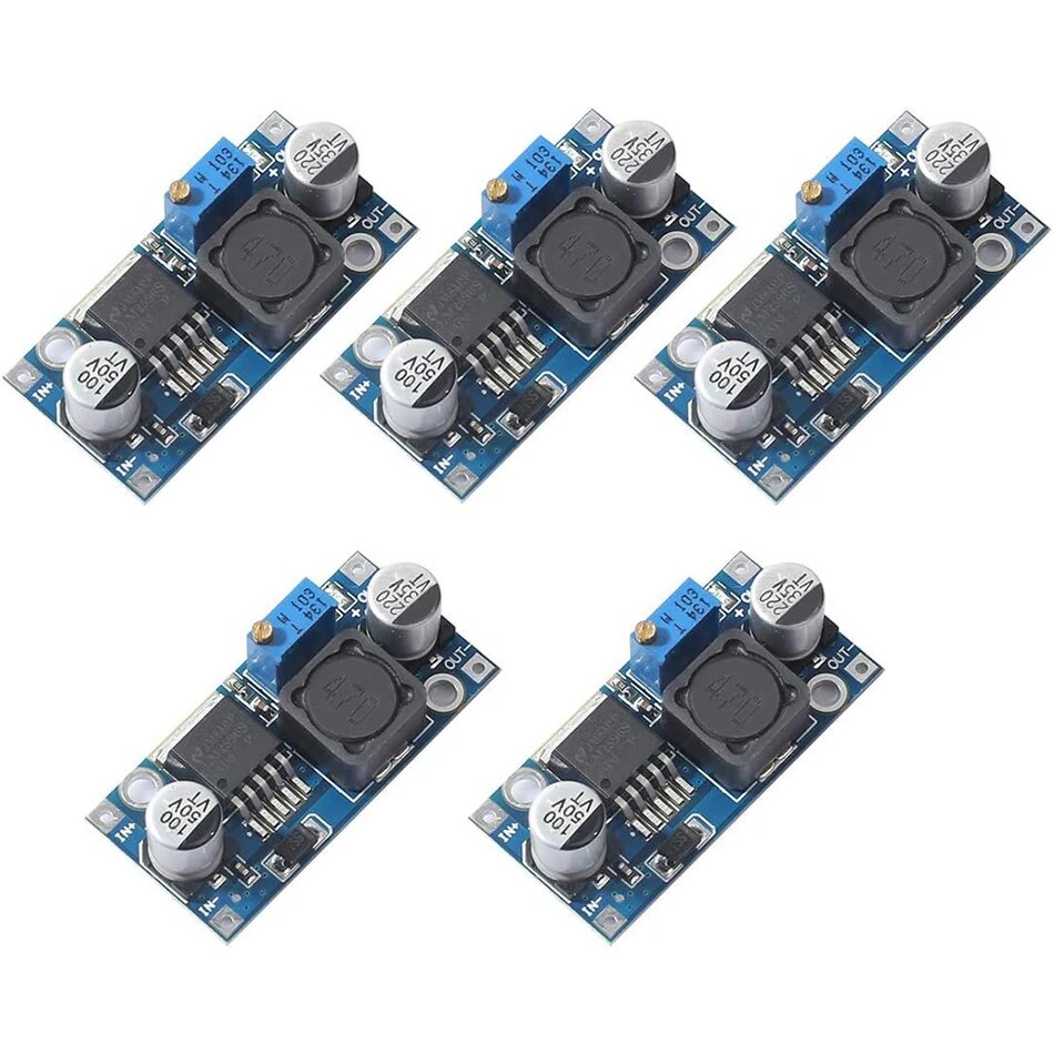 乐天商城 - DCコンバーターへの調整可能なDC,高効率電圧レギュレーター,5パック,lm2596s,3.0-40v〜1.5-35v
