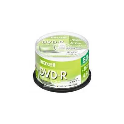 マクセル Maxellデータ用DVD-R DR47PWE.50SP1-16倍速、インクジェットプリンター対応の4.7GBデータ用DVD-R50枚入りです。スピンドルケースタイプ。【返品・交換不可】送料無料