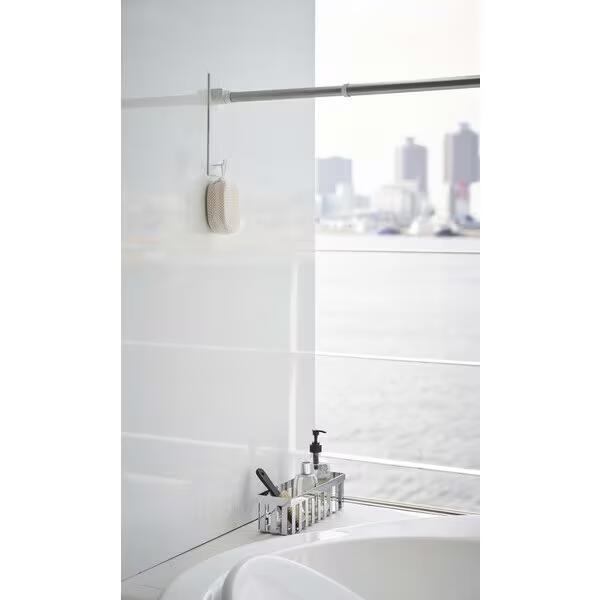 山崎実業 YAMAZAKIミスト マグネットバスルーム物干し竿ホルダー2個組 ホワイト 4917【返品・交換不可】送料無料