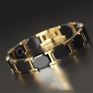 チタン鋼 ステンレス鋼 磁器 磁気 ブレスレット 痩身,ヘマタイト ストレス解消 痩身ブレスレット 女性の減量 エネルギーマグネット付きの磁気ブレスレット エネルギー、ヨガ、瞑想 癒しの石