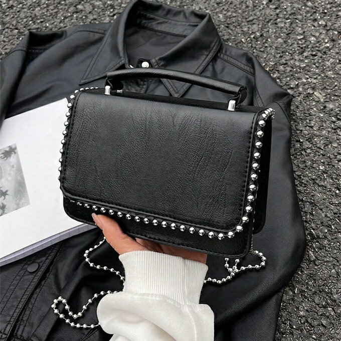 手提げバッグ レディース スクエアタイプ シンプル 集客 交通 通勤 旅行 ショルダーバッグ