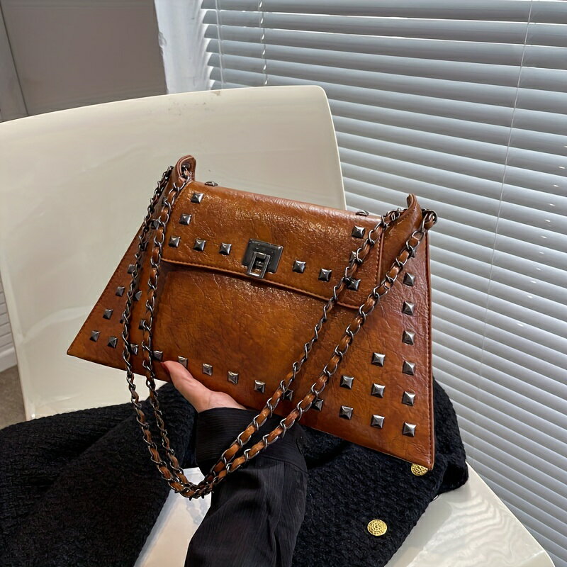 商品情報商品説明パターン: ソリッドカラー材質: PU閉鎖: ターンロック裏地の説明: ポリエステルエッジペイント: はいお手入れ方法: 洗濯不可ヴィンテージ風レザー調ハンドバッグ、肩掛け、ゴールドリベット ヴィンテージ風レザー調ハンドバッグ、肩掛け、ゴールドリベット 5