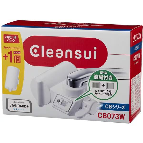 三菱ケミカル MITSUBISHI CHEMICAL蛇口型浄水器 クリンスイ CB073W-WT送料無料・返品不可