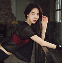 女性のメッシュヨガシャツセクシーな半袖 Tシャツスポーツトップブラウスカバーアップ速乾性ジム服ランニングフィットネスタンクスポーツウェア