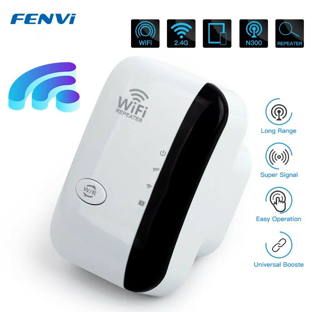 FENVI 300Mbps ワイヤレス WIFI リピーター リモート Wifi エクステンダー WiFi アンプ 802.11N WiFi ..