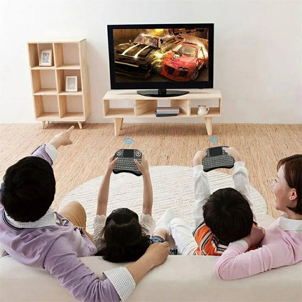 I8 ミニワイヤレスキーボード 2.4 グラムエアマウスリモートタッチパッド Android TV ボックス PC スマートテレビ