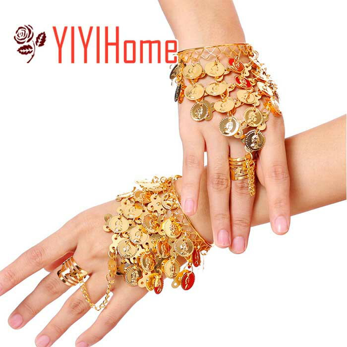 1セットのみネコポス対応送料300円 ハロウィン コスプレ ベリーダンス ブレスレット1セット アラビアン衣装購入のお客様にお勧め! ダンス各種お稽古に♪ ベリ...