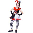 ハロウィン 衣装 子供 ピエロ ハロウィン衣装 joker 3点セット 髪飾り+パンツ+ワンピース コスプレ ワンピース キッズ コスチューム 子供用 巫女 変装 キッズ ハロウィーン パーティー 仮装 学園祭 文化祭 新年会 演出服 舞台 万聖節 cosplay