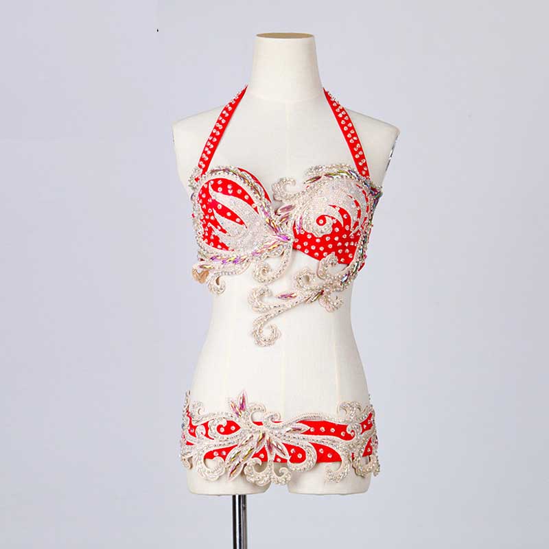 高級 ベリーダンス ダンス衣装 セット コスチューム 社交ダンス コスプレ 仮装 パーティー 余興用 レッスン着 ヨガ サンバ インドダンス ステージ 練習着 ...