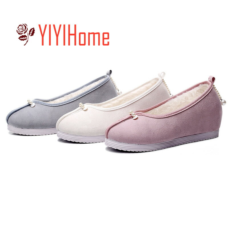 3色 チャイナ靴 パンプス チャイナシューズ 痛くない カジュアル レディースコンフォートシューズ 婦人靴 しゅう中華靴 ぺたんこ 可愛い ストラップ 春 夏 ...