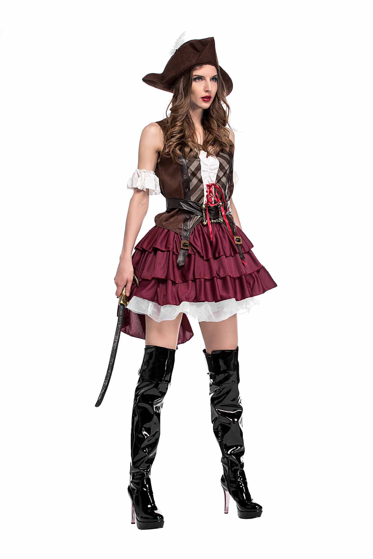 ハロウィン 仮装 海賊 パイレーツ 衣装 大人 レディース ミニドレス コスプレ衣装 ...
