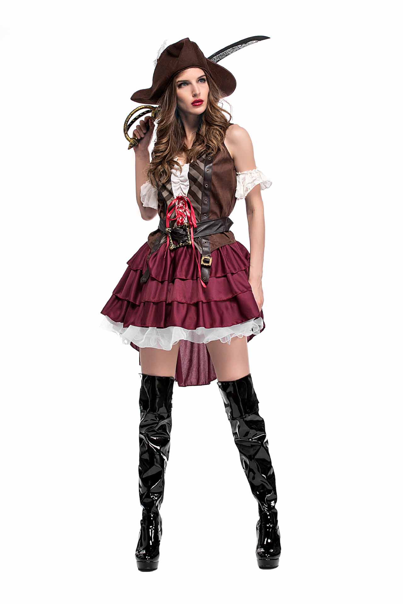 ハロウィン 仮装 海賊 パイレーツ 衣装 大人 レディース ミニドレス コスプレ衣装 ...