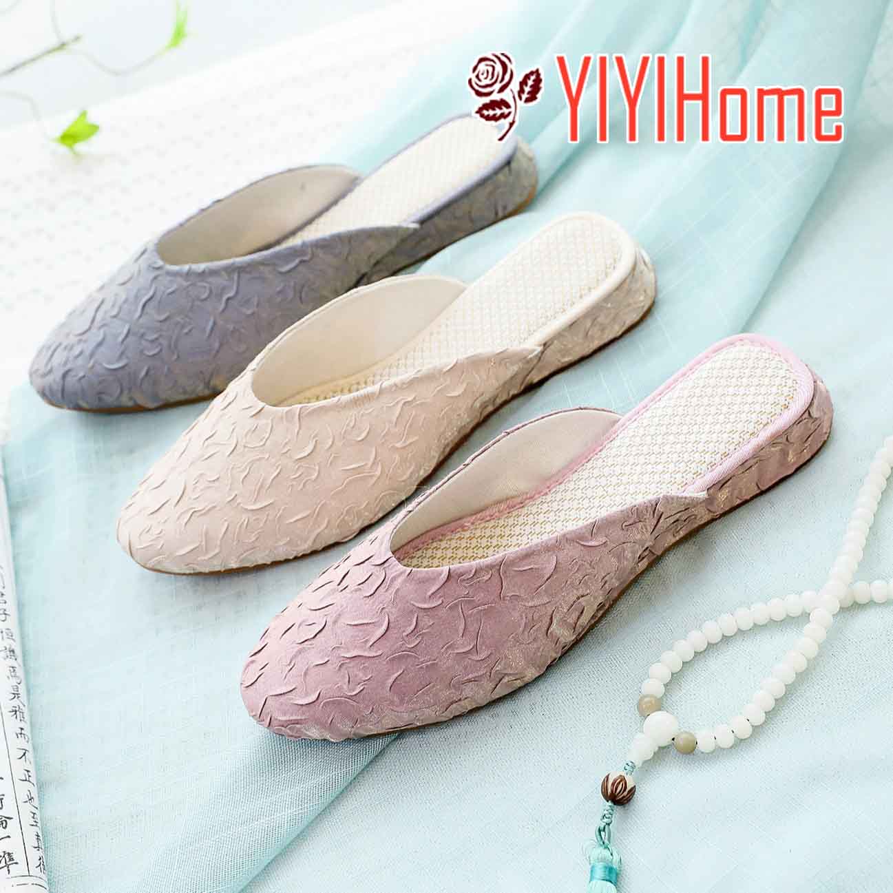 3色 春夏 中国靴 チャイナ靴 北京 芸布唐 レディース 中華 シューズ スリッパ /靴シューズ/ 平底フラット/カジュアルシューズ オシャレ 防臭 通気性 抜...