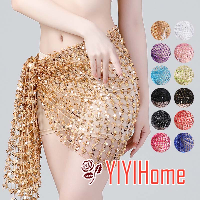 12色 ハロウィン コスプレ ベリーダンス アラビアン衣装購入のお客様にお勧め！ ダンス各種お稽古に♪　ベリーダンス小物　仮装 ベリダンス ヒップスカーフ 社交ダンス