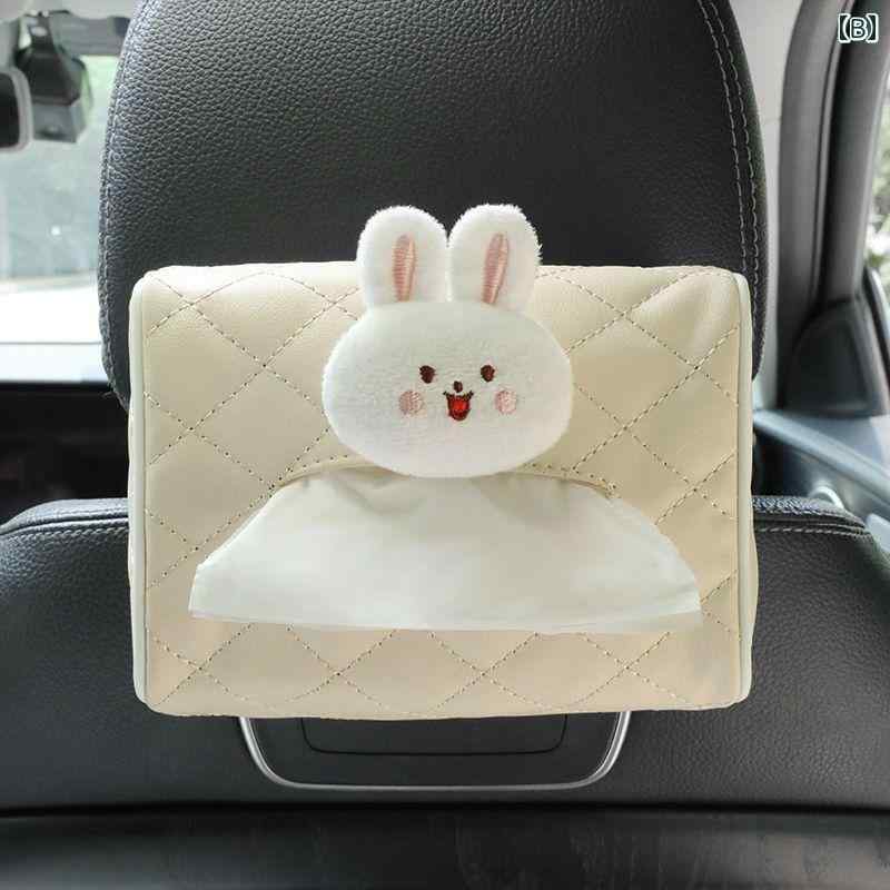 レディース 女性 カー用品 車用 ティッシュ ボックス 豪華 バッグ 吊り下げ式 おしゃれ かわいい 車内 装飾 ケース シンプル クマ 花 うさぎ ひまわり キルティング 車用品