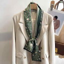 レディース ファッション 春夏 秋冬 レディース 12×148cm 女性 スカーフ ストール ショール ヘア ゴム リボン ネクタイ 豪華 かわいい おしゃれ 水玉模様 ドット 花 韓国 オフィス 通勤
