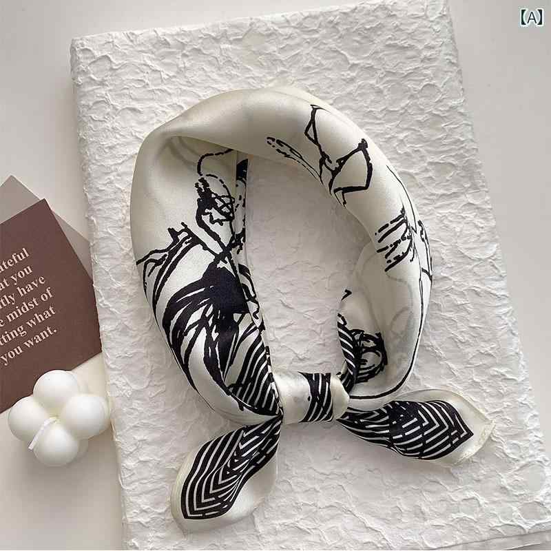 レディース ファッション 春夏 秋冬 レディース 53×53cm シルク 豪華 スカーフ ストール ショール おしゃれ シンプル 女性 韓国 かわいい オフィス 通勤