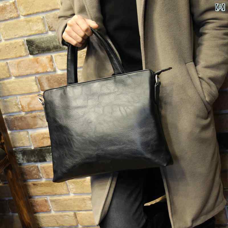 メンズ ファッション おしゃれ かっこいい メンズバッグ ブリーフ ケース メンズバッグ ビジネス ハンドバッグ 横型 ショルダーバッグ クロス ボディ カジュアル バック パック