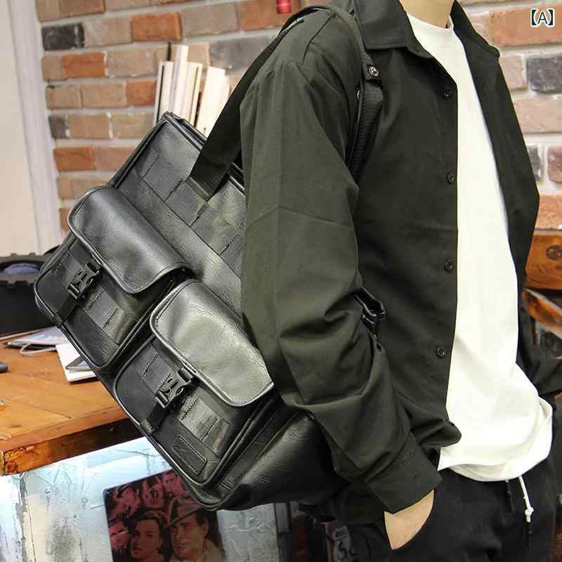 メンズ ファッション おしゃれ かっこいい メンズビジネス ハンドバッグ大容量 パソコン バッグ 出張 トラベル バッグ メンズ クロス ボディバッグ カジュアルショルダーバッグ