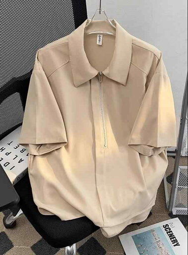 メンズ ファッション 春 夏 秋 冬 かっこいい オシャレ モテ 男性用 紳士服 服 韓国 シンプル 大人 シンプル ハーフ ジップ シャツ メンズ 夏 半袖 T シャツ ゆったり 快適 シャツ メンズ ファッション 春 夏 秋 冬 かっこいい オシャレ モテ 男性用 紳士服 服 韓国 シンプル 大人 シンプル ハーフ ジップ シャツ メンズ 夏 半袖 T シャツ ゆったり 快適 シャツ