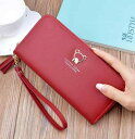 高級 韓国 財布 女性 レディース ファッション おしゃれ かわいい ウォレット シンプル 小銭 ロング ジッパー ストラップ 長財布 クマ カード 大容量 うさぎ タッセル